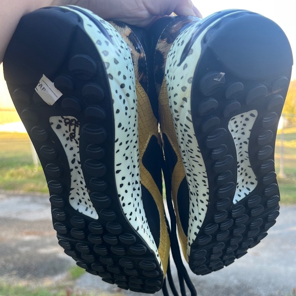 Steve Madden Bara Bara 01s1 Sneakers Multicolored Gold White Cheetah Dots 8.5 - Picture 4 of 6